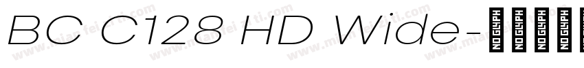 BC C128 HD Wide字体转换